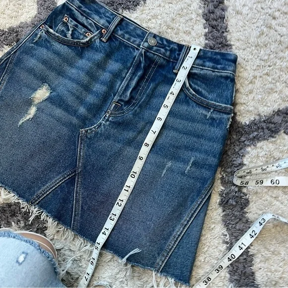 NWT GRLFRND Eva A-Frame Gusset Skirt in Walk This Way - Picture 8 of 11